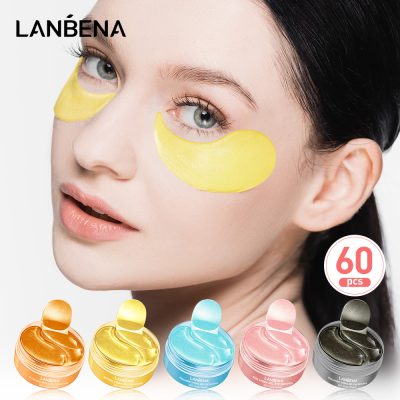 LANBENA Collagen Eye Patches 60Pcs Eye Bags Removal Wrinkles