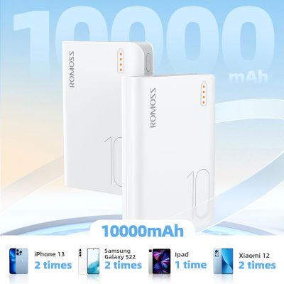 ROMOSS Mini Power Bank 10000 mAh External Battery
