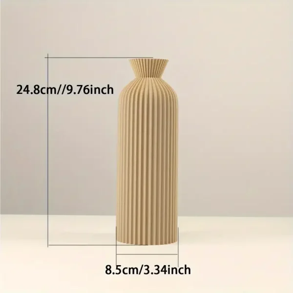 Black and golden Plastic brand Vase - Image 4