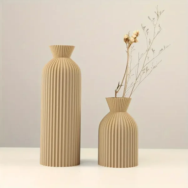 Black and golden Plastic brand Vase - Image 3