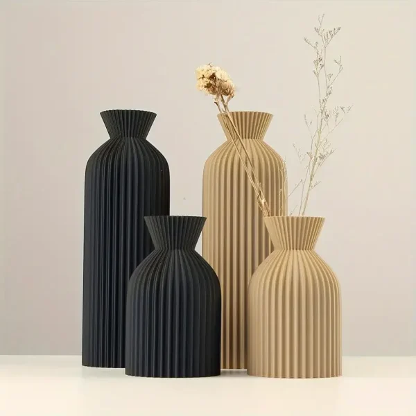 Black and golden Plastic brand Vase