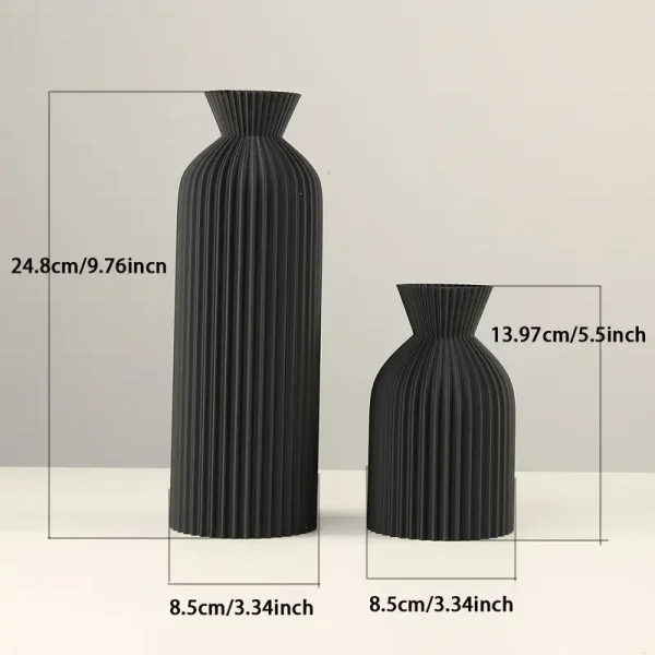 Black and golden Plastic brand Vase - Image 6