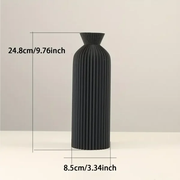 Black and golden Plastic brand Vase - Image 5